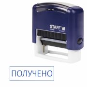 Штамп стандартный STAFF «ПОЛУЧЕНО», оттиск 38х14 мм, «Printer 9011T», 237422