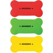 Стиратели магнитные для магнитно-маркерной доски ЮНЛАНДИЯ «Косточка», 55х110 мм, КОМПЛЕКТ 3 ШТ., ассорти, 237503