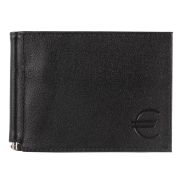 Зажим для купюр BEFLER «Грейд», натуральная кожа, тиснение, 120х86 мм, черный, Z.9.-9