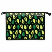 Папка для труда BRAUBERG А4, 2 отделения, молния сверху, органайзер, «Avocado», 270152