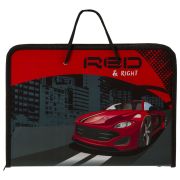 Папка для труда на молнии с ручками ПИФАГОР А4, 1 отделение, пластик, органайзер, «Speed», 270158