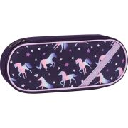 Пенал TIGER FAMILY 1 отделение, откидная планка, ткань, «Rainbow Horse», 24х11х6 см, 270241