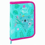 Пенал BRAUBERG, 1 отделение, 1 откидная планка, полиэстер, 21х14 см, «Koala», 270307