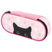 Пенал-футляр BRAUBERG, 1 отделение, ткань, 21x9x5 см, «Black Cat», 270371