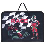 Папка для труда на молнии с ручками ПИФАГОР А4, 1 отделение, пластик, органайзер, «Race», 270880