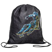 Мешок для обуви ПИФАГОР, 1 отделение, полиэстер, 42х34 см, «Space skater», 270907