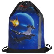 Мешок для обуви ЮНЛАНДИЯ, плотный, светоотражающая полоса, 46х36 см, «Space war», 270916