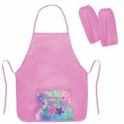 Фартук с нарукавниками для уроков труда ПИФАГОР, 1 карман, 44x55 см, «Radiant stars», 270924