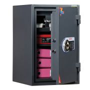 Сейф огневзломостойкий VALBERG «Гарант-67Т EL», 670х440х440 мм, 99 кг, эл. замок, трейзер, крепление к полу