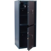 Сейф BRABIX «КМ-1200Т/2», 1200х475х400 мм, 76 кг, 2 отделения, ключевой замок, трейзер, крепление к стене, 291170