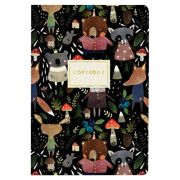 Тетрадь ЕВРО А5 40 л. BRUNO VISCONTI сшивка, клетка, Soft Touch, фольга, бежевая бумага 70 г/м2, «ЗВЕРЯТА», 7-40-105