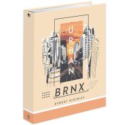 Тетрадь на кольцах А5 (175х215 мм), 120 листов, твердый картон, клетка, BRAUBERG, Urban, 404078
