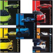 Тетрадь А5, 48 л., HATBER, скоба, клетка, выборочный лак, «Автопрестиж» (5 видов в спайке), 48Т5вмВ1