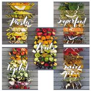 Тетрадь А5, 48 л., ПЗБМ, скоба, клетка, выборочный TWIN лак, «Ломтики» (5 видов), 029365