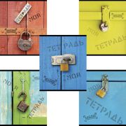 Тетрадь А5, 48 л., ПЗБМ, скоба, клетка, фольга, конгрев, TWIN лак, «Частная собственность», (5 видов), 029968