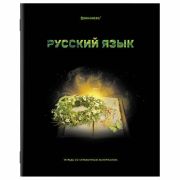 Тетрадь предметная «SHADE» 48 л., глянцевый лак, РУССКИЙ ЯЗЫК, линия, BRAUBERG, 404270