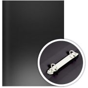 Папка 2 кольца диаметром 16 мм, DOLCE COSTO Эконом, А4, черная