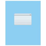 Тетрадь А5, 48 л., HATBER-ECO скоба, офсет №2 ЭКОНОМ, клетка, обложка мелованная бумага, «Голубая», 075742, 48Т5D1_27730