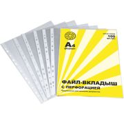 Файл-вкладыш с перфорацией А4 DOLCE COSTO Эконом,«яичная скорлупа», 100 шт/упак