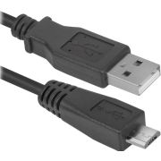 Кабель USB-micro USB 2.0, 1,8 м, DEFENDER, для подключения портативных устройств и периферии, 87459