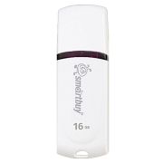 Флеш-диск 16 GB, SMARTBUY Paean, USB 2.0, белый, SB16GBPN-W