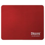 Коврик для мыши ОФИСНАЯ ПЛАНЕТА, резина + ткань, 220х180х3 мм, 512813