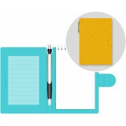 Блокнот с ручкой Lamark Delight Time, 105х150 мм, авт.ручка, вн.блок на гребне, цвет манго