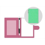 Блокнот с ручкой Lamark Delight Time, 105х150 мм, авт.ручка, вн.блок на гребне, цвет мята