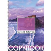 Тетрадь Lamark Lilac серии Colors in Nature, А4, на гребне, 205х290 мм, 80 л., клетка, картонная обложка, полноцветная печать