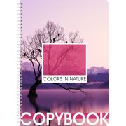 Тетрадь Lamark Pink серии Colors in Nature, А4, на гребне, 205х290 мм, 80 л., клетка, картонная обложка, полноцветная печать