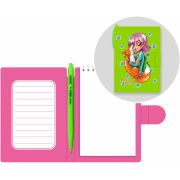 Блокнот с ручкой Lamark «Девочка с лисой», 105х150 мм, внутренний блок белый, 50 л., на гребне