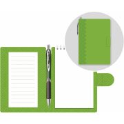 Блокнот с ручкой Lamark «Зеленый», 105х150 мм, внутренний блок белый, 50 л., на гребне