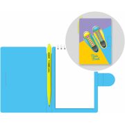 Блокнот с ручкой Lamark Кеды, 105х150 мм, внутренний блок белый, 50 л., на гребне, Lamark