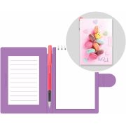 Блокнот с ручкой Lamark «Розовый десерт», 105х150 мм, внутренний блок белый, 50 л., на гребне