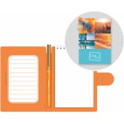 Блокнот с ручкой Lamark «Романтика», 105х150 мм, внутренний блок белый, 50 л., на гребне