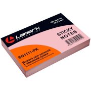 Бумага для заметок с клеевым краем 51x76 мм, 100 л., розовая пастель, Lamark