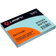 Бумага для заметок с клеевым краем 76x101 мм, 100 л., голубая пастель, Lamark