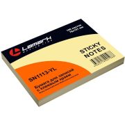 Бумага для заметок с клеевым краем 76x101 мм, 100 л., желтая пастель, Lamark
