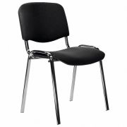 Стул STAFF «Iso Lite CF-008», хром, ткань черная (С-11), 532565