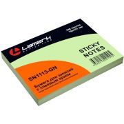 Бумага для заметок с клеевым краем 76x101 мм, 100 л., зеленая пастель, Lamark