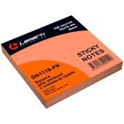 Бумага для заметок с клеевым краем 76x76 мм, 100 л., неон розовая, Lamark