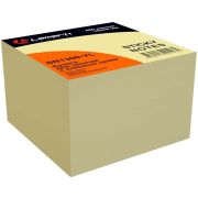 Бумага для заметок с клеевым краем 76x76 мм, 450 л., желтая пастель, Lamark