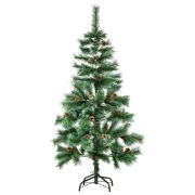 Ель новогодняя искусственная «Velvet Pinewood» 150 см, с инеем и шишками, ПВХ, ЗОЛОТАЯ СКАЗКА, 591703