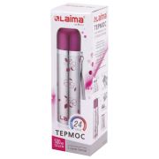 Термос LAIMA с узким горлом, 0,5 л, нержавеющая сталь, с рисунком, 601410
