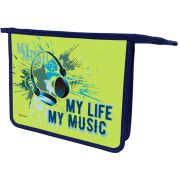 *Папка для тетрадей Lamark My Music A5, на молнии