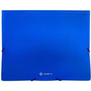 Папка на резинке А4, 0,60 мм, пластик., тиснение «диамант», синяя, Lamark