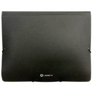 Папка на резинке А4, 0,60 мм, пластик., тиснение «диамант», черная, Lamark