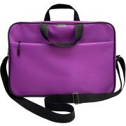 Папка-портфель Lamark, A4+, 39х27х8 см, 1 отделение, на молнии, с ручками, карман снаружи, усиленное дно, ремень, цвет фиолетовый