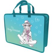Папка-портфель Lamark PhotoSession, А4, 34х24,5х70 мм, 1 отделение, на молнии, с ручками, печать по пластику с двух сторон