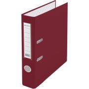 Папка-регистратор Lamark PP 50мм бордовый, металл.окантовка, карман, собранная